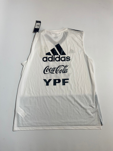 Musculosa Entrenamiento Seleccion Argentina Adidas Utileria Blanco Xl (Usado)