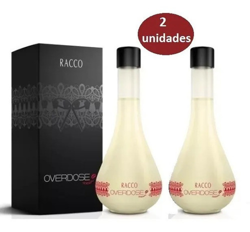 Kit C/2 Água Perfumada Overdose Sensual Racco 210ml