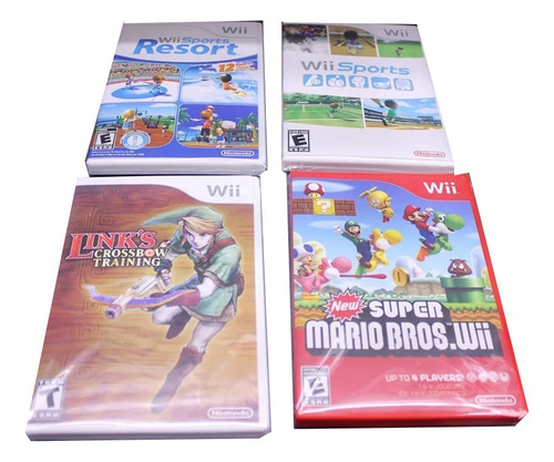 4 Cajas Custom Para Tus Juegos De Wii (juegos No Incluidos)