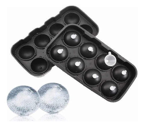 . 2 Moldes For Hielo Esferas Gigantes Silicón - 8 Espacios