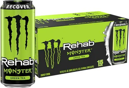 Pack De 15 Bebidas Energéticas Monster Rehab Green Tea + Ene