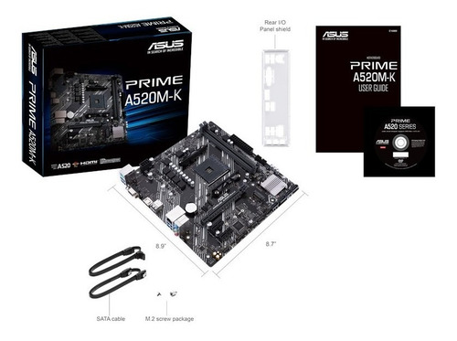 Tarjeta Madre Asus Prime A520m-k Amd Am4 Ddr4 M.2 Hdmi