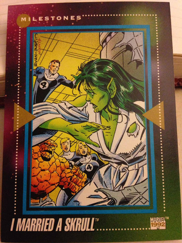 Tarjeta Marvel 1992 # 192 I Married A Skrull Impel