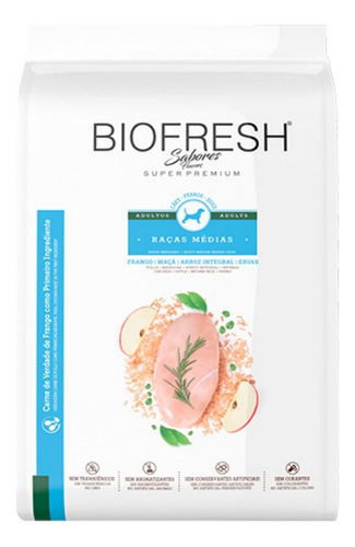 Ração Para Cães Adulto Médias Frango 10,1kg Biofresh