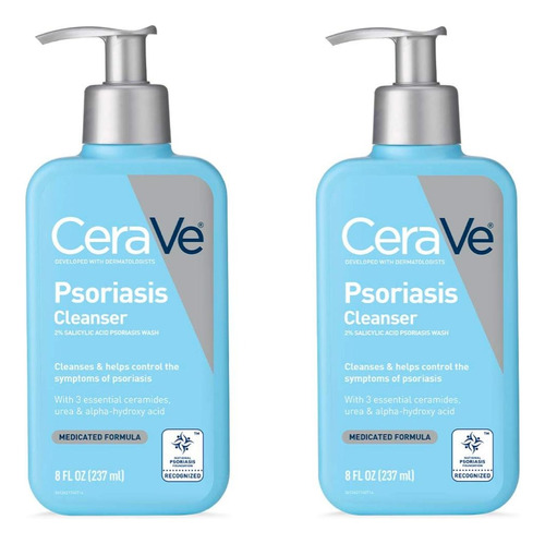 2 Pack Cerave Jabón Limpiador Para Tratar Psoriasis 237ml