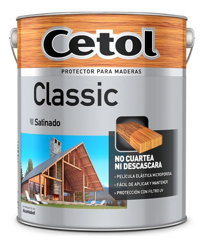 Cetol Classic Exterior Satinado Impregnante X 20 Lts - Sagi Color Caoba