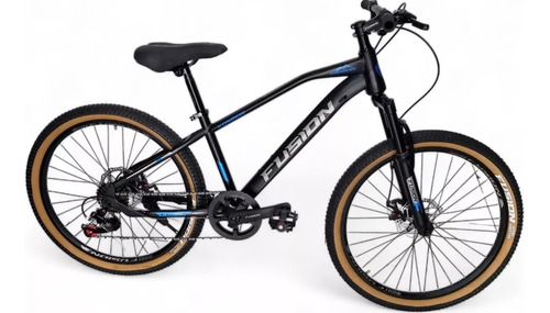 Bicicleta Mtb Fusion Kosmos Rin 24  7 Vel Freno Disco 