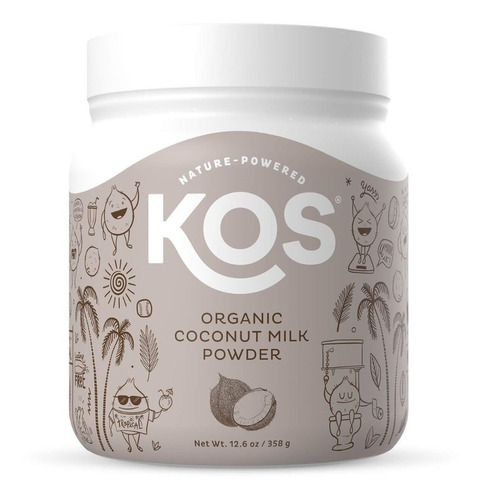 Kos Orgánica Leche De Coco En Polvo  Sin Azúcar Vegan Keto