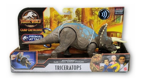 Jurassic World Triceratops Sound Strike Figura De Accion De