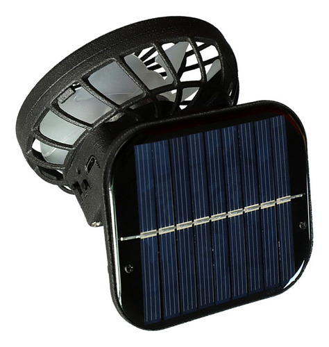 Ventilador De Mano Recargable, Carga Solar, Refrigeración Po