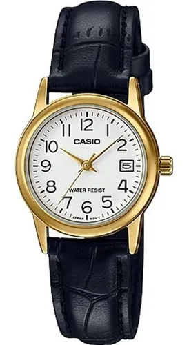 orificio de soplado colina salvar Reloj Casio Personalizado Gratis Ltpv002 Mujer Correa Piel