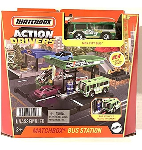 Matchbox - Conductores De Acción - Estación De Autobuses - 