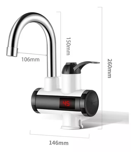 3000 W temperatura instantánea grifo de agua caliente grifo