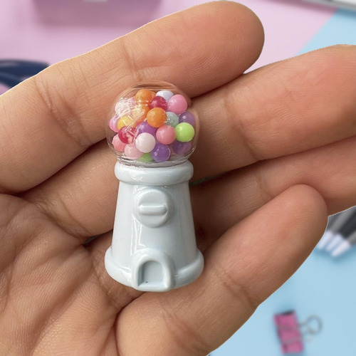 Minimáquina De Dulces En Miniatura Para Hacer Tú Azul