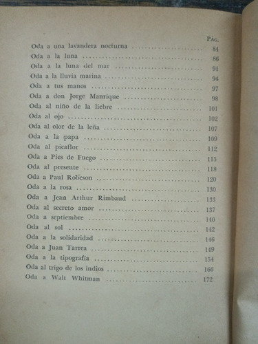 Imagen 4 de 5 de Nuevas Odas Elementales * Pablo Neruda * Losada 1971 *