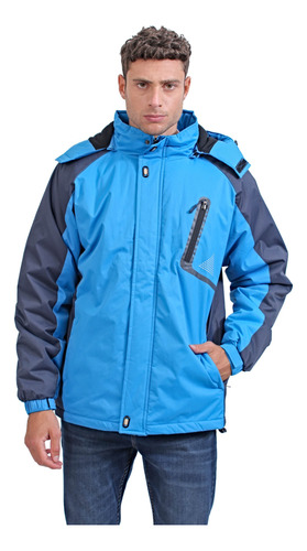 Campera Ski Liviana Aspen Azul, Hombre. Bravo J. Talle S-5xl