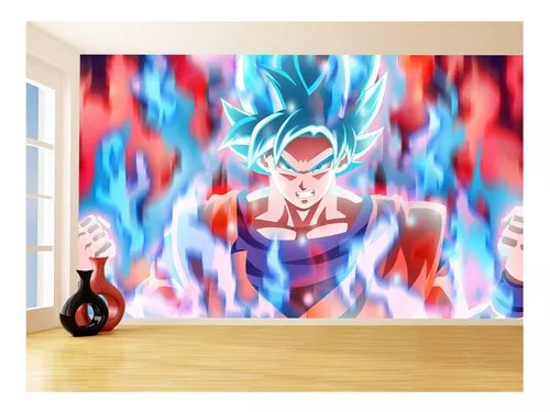 Painel Adesivo de Parede Dragon Ball Vegeta 3d