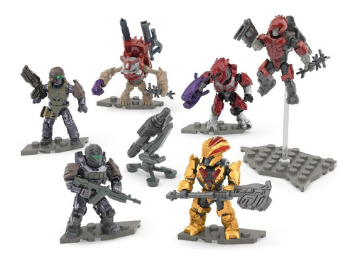 Juego De Construcción Mega Construx Halo Spartan Squad Cantidad de piezas 133