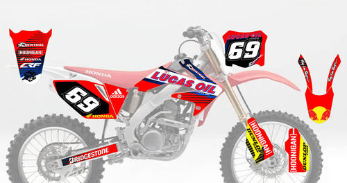 Honda Crf250 2006 A 2009 Kit Stickers Vinil Laminado Floor