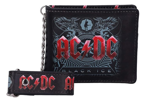 Billetera Ac/dc Black Ice Album Importada 100% Original