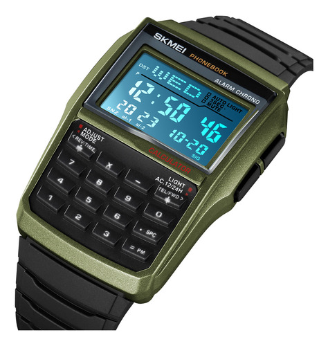 Reloj Skmei Digital Hombre Caballero Calculadora Agenta 2255