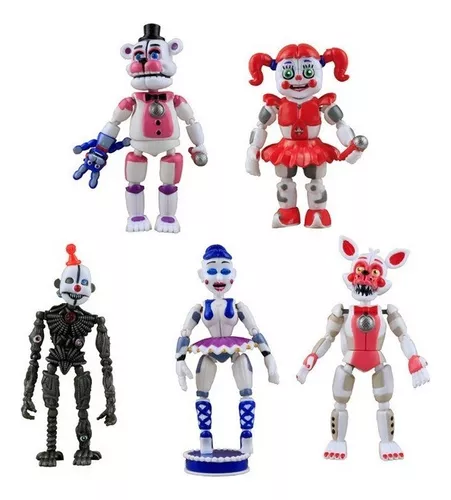 5pc Fnaf Security Breach Plushies Animais Presentes