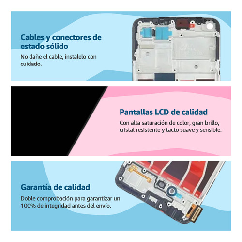 Pantalla Lcd Táctil Para Oppo Reno 5 Lite Cph2205 Con Marco