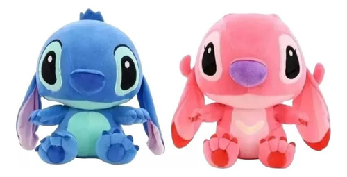 Pack 2 Peluche Pareja Stitch Y Angela 50 Cm - Lilo Y Stitch