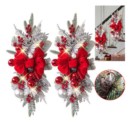 Mz 2 Adornos Navideños Colgantes, Guirnaldas Navideñas For