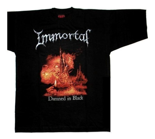 Immortal Damned In Black Polo Talla Standard [rockoutlet]