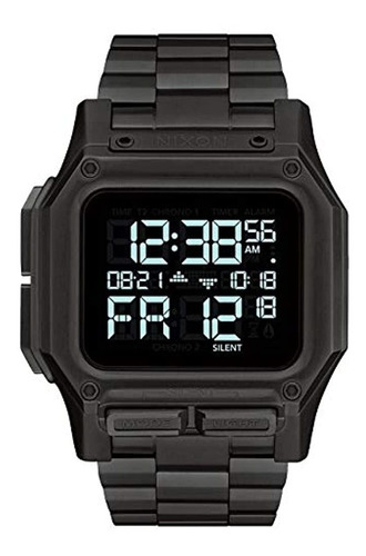 Nixon Regulus Ss A1268 - Todo Negro - Reloj Deportivo Digita