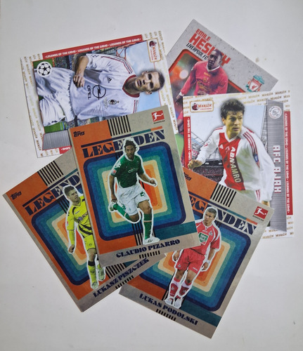 Cartas Topps Merlin Lote Leyendas Del Futbol Bundesliga Lote Legends Futbol Jugadores