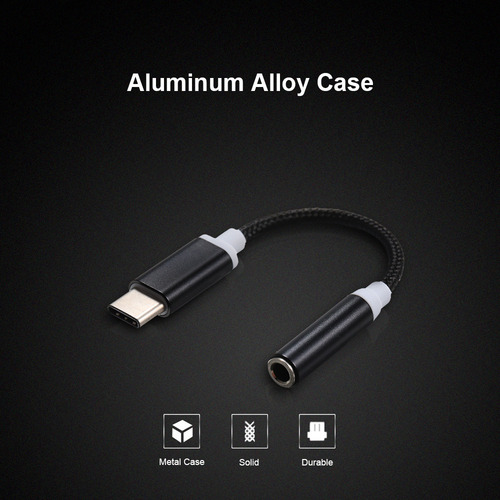 Adaptador De Cable De Audio Auxiliar Tipo C A Conector Jack