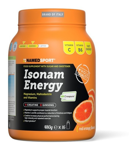 Suplemento Isonam Energy 480 Gr. Named Sport - Spitale Bikes