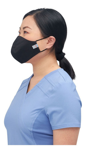Cherokee Ww560 Paquete 5 Cubrebocas Anti Microbial Repelente Color Blk - Negro