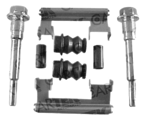 Kit Herrajes De Balatas Silverado 2500 1999-2000 Tras Ck