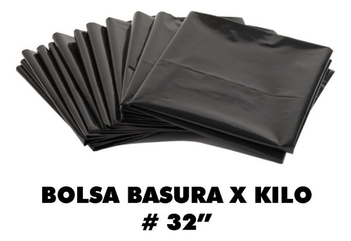 Bolsa Basura Negra 32 X Kilo - g a $7