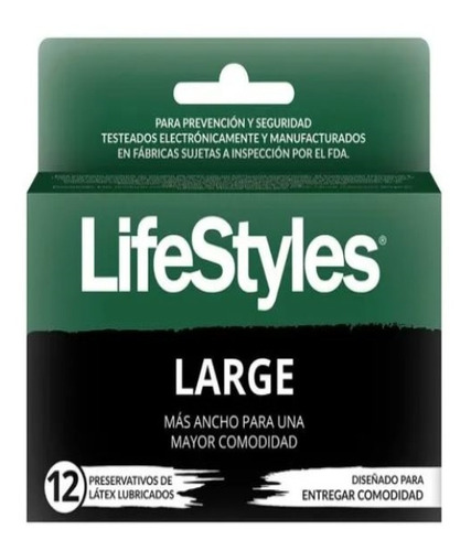 Preservativo Lifestyles Large X 12 Condones