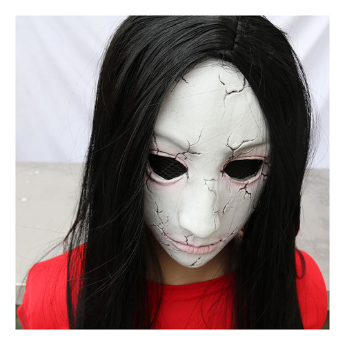 Máscara De Halloween Fantasma Femenino Capucha Aterradora