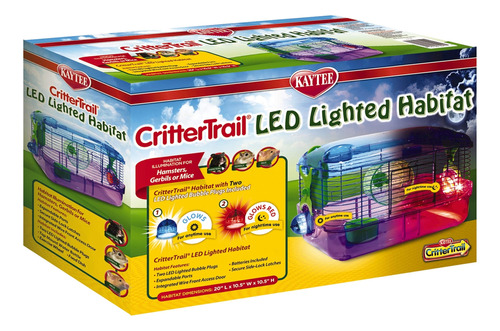 Kaytee Crittertrail Habitat Con Luz Led Para Hamsters, Jerbo