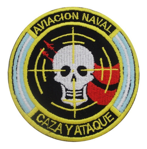 Parche Bordado Militar Aviación Naval Caza Y Ataque