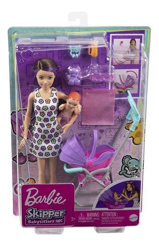 Barbie Skipper Babysitters Inc. Set De Juego Con Muñeca De N