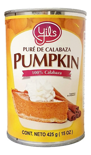 Pumpkin 100% Pure Pay Calabaza Pie Yils 425grs.