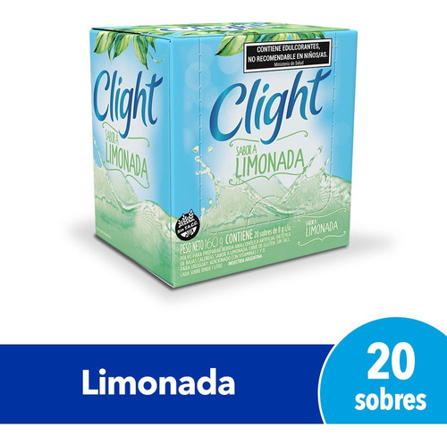Jugo en polvo Clight limonada caja 20 unidades