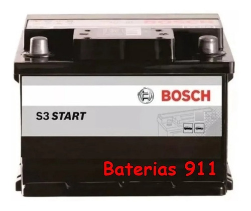 12x75 Bateria Bosch S3 Start Nafta Gnc Ford Fiat Renault Libre Mantenimiento Blindada