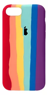 Funda Silicone Case iPhone 7/8 + Vidrio De Regalo