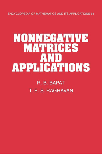 Libro: Nonnegative Matrices And Applications (encyclopedia O