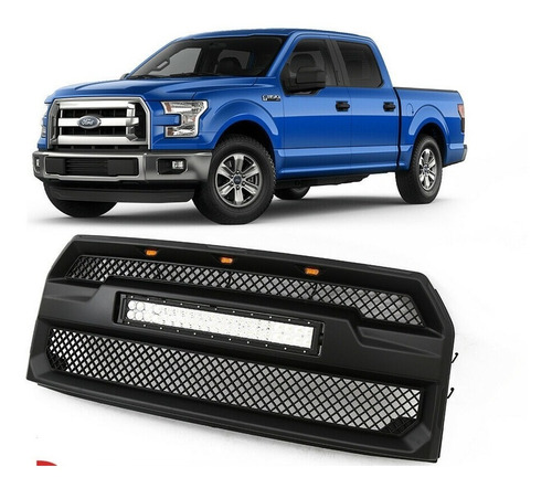 Parrilla Delantera Barra  Luces Led  Ford F150 2015-2017 