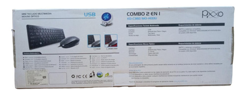 Kit Teclado Y Mouse Slim Estándar Usb Pc Pixxo Kd-c382