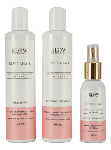 Kit Tratamento Capilar Klow Cosmetics - Hidratação Profunda